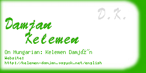 damjan kelemen business card